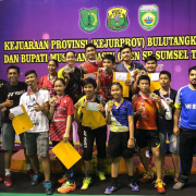 Pebulutangkis Semen Baturaja Menjuarai Kejurprov Musi Banyuasin Open se-Sumsel tahun 2017